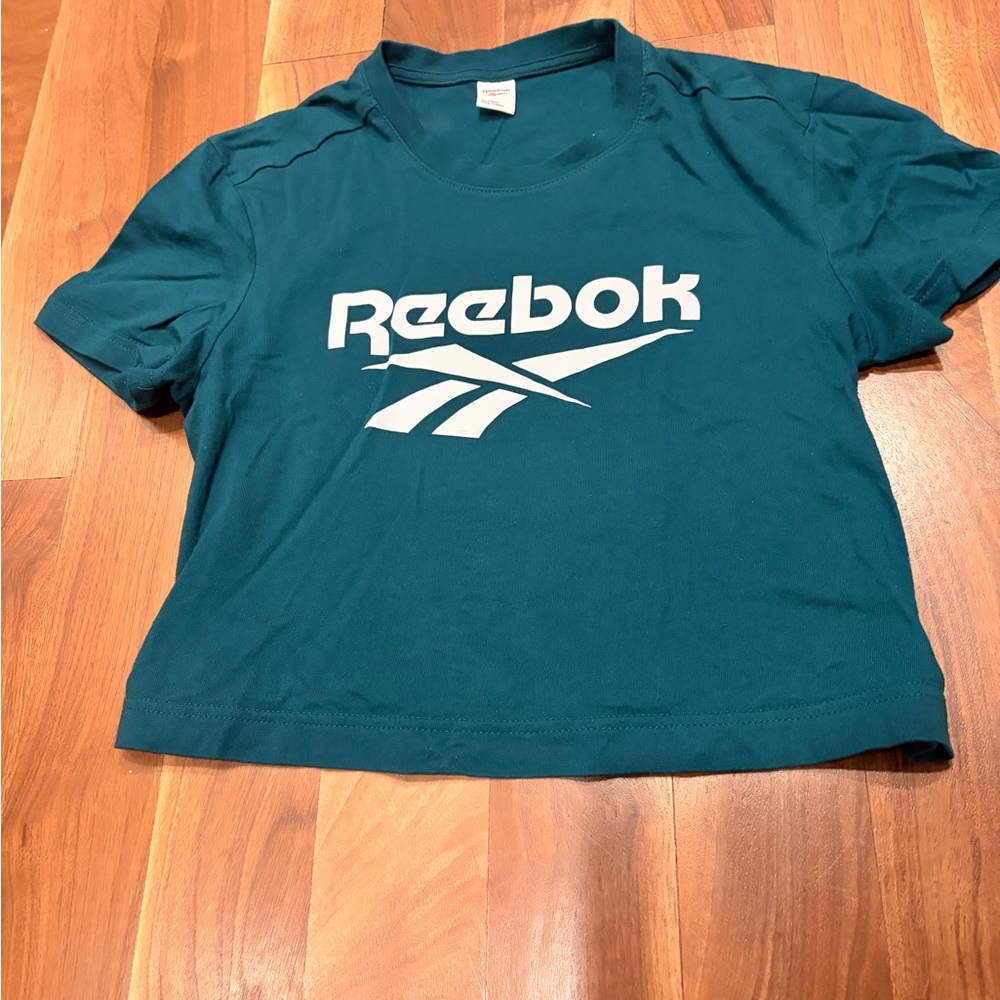 Reebok Women’s Teal Logo Tee - Short Sleeve Shirt